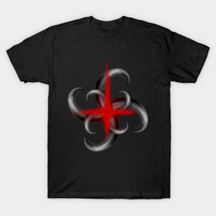 horned crucifix T-Shirt